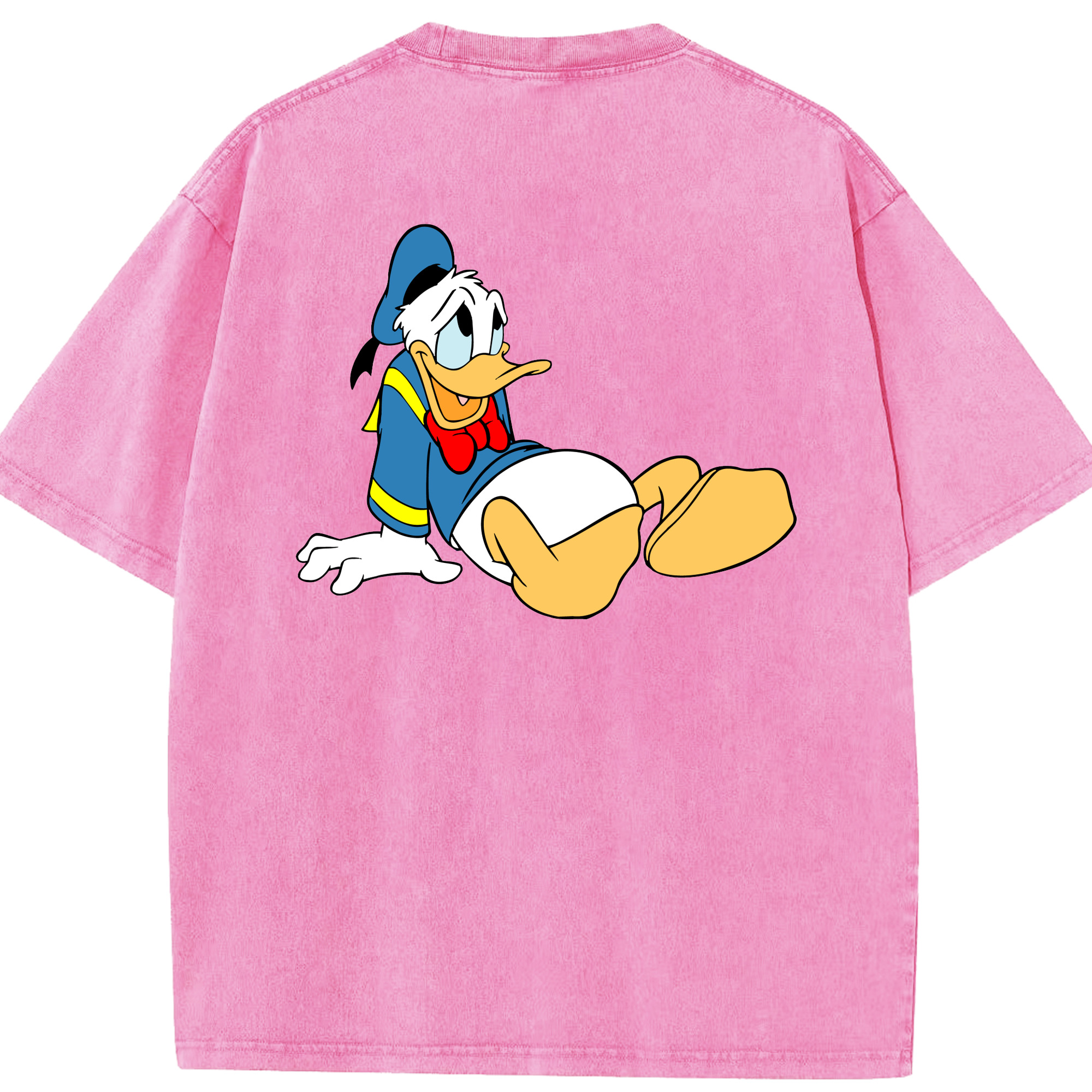 （画像用） ミッキーマウス Mickey Mouse 綿100% ヴィンテージ風 半袖Tシャツ（背面プリント）